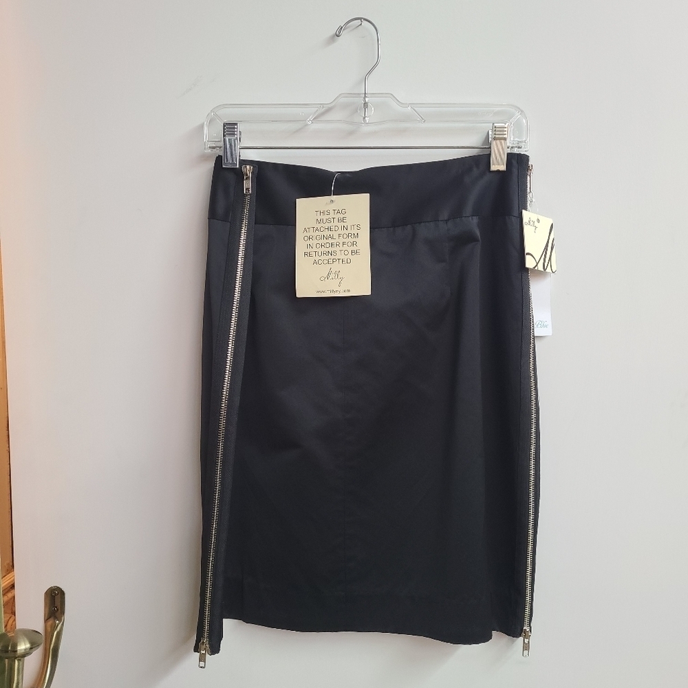 NWT Milly Double Zipper Skirt